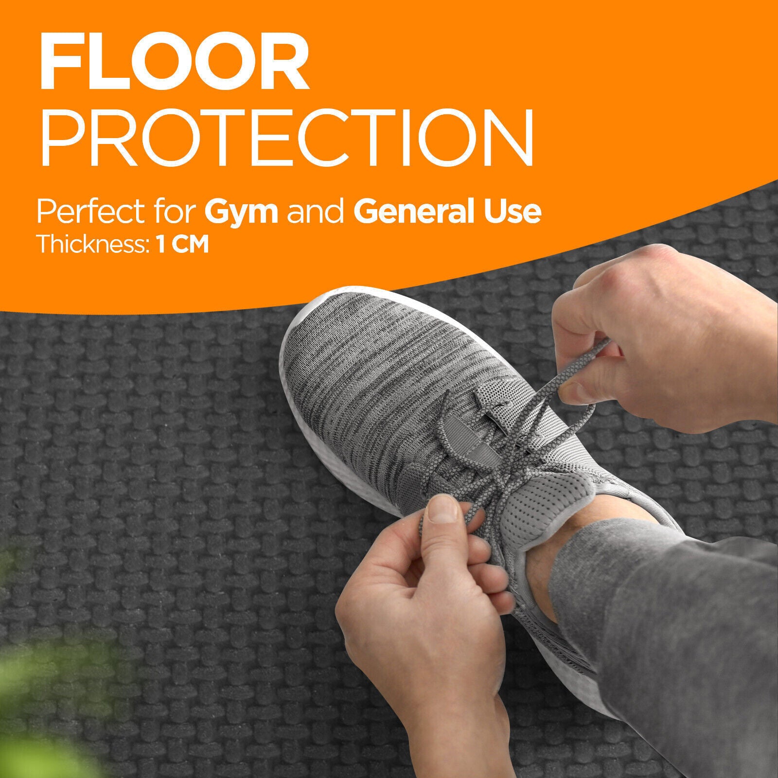 EVA INTERLOCKING FLOOR MATS SOFT FOAM GYM FLOORING MAT YOGA TILES 10 MM 60X60Cm